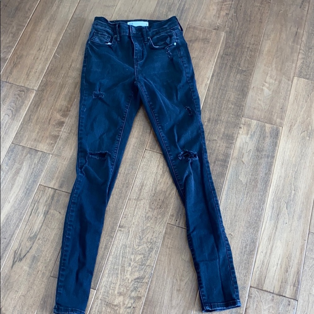 RSQ black ripped jeans